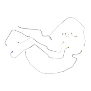 '71-'72 Manual Disc Front Brake Line Kit - 7 Piece Stainless Steel, 1/2 Ton 2WD
