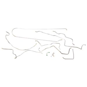'71 Power Disc Brake Line Kit, Leaf Rear - 10 Piece Stainless Steel, 1/2 Ton 2WD Shortbed