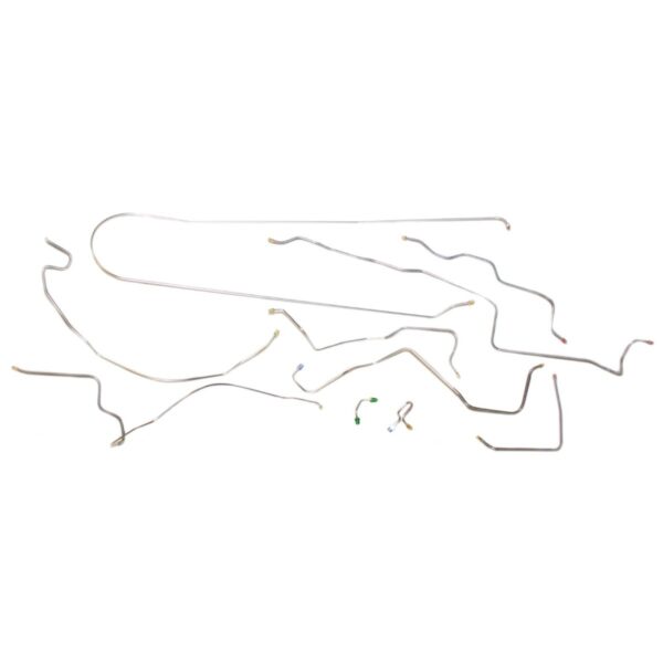 '71 Power Disc Brake Line Kit, Leaf Rear - 10 Piece OE Steel, 1/2 Ton 2WD Shortbed