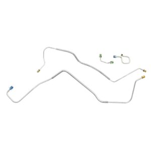 '71 Power Disc M/C Brake Line Set - 4 Piece Stainless Steel, 1/2 Ton 2WD