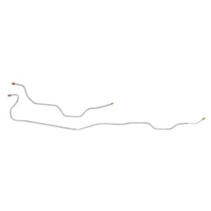 '71 Rear Axle Brake Line Pair, Coil Rear - OE Steel, 1/2 Ton 2WD