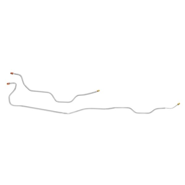 '71 Rear Axle Brake Line Pair, Coil Rear - OE Steel, 1/2 Ton 2WD