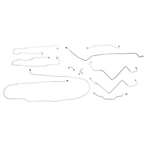 '71 Power Disc Brake Line Kit - 10 Piece OE Steel, 1/2 Ton 4WD Shortbed