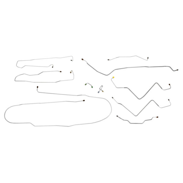 '71 Power Disc Brake Line Kit - 10 Piece OE Steel, 1/2 Ton 4WD Shortbed