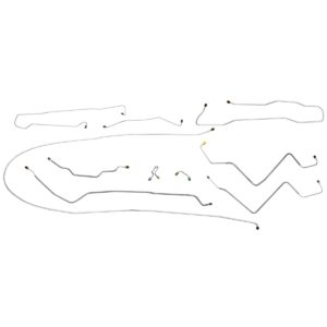 '71 Power Disc Brake Line Kit - 10 Piece OE Steel, 4WD