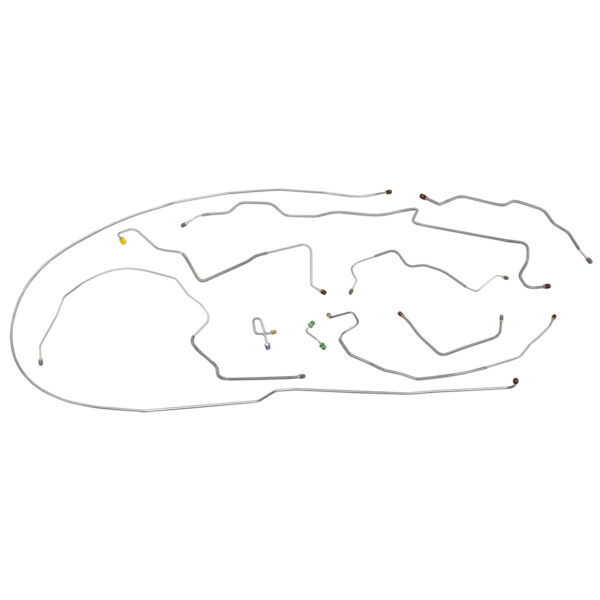 '71 Power Disc Brake Line Kit - 10 Piece OE Steel, 2WD