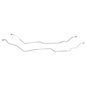 '72 Axle Brake Line Pair, Leaf Rear - OE Steel, 1/2 Ton 4WD