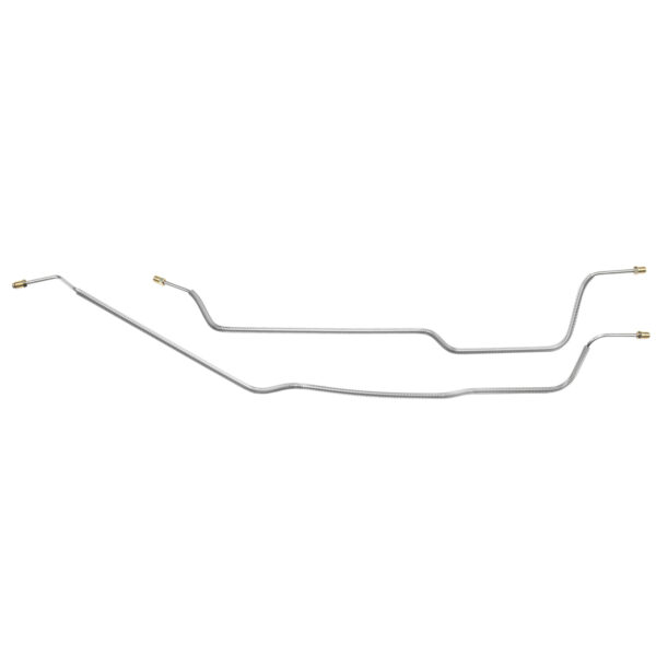 '73-'80 Rear Axle Brake Line Pair, Corporate Rear 14 Bolt Cover - Stainless Steel, 3/4-1 Ton 4WD