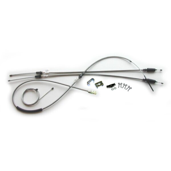 '69-'72 Parking Brake Cable Kit, Coil Rear - OE Steel, C10 T350 Longbed