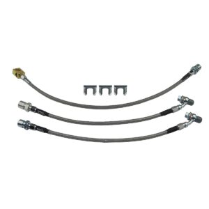 '71-'72 Brake Hose Kit - 6 Piece Stainless Steel, 1/2 Ton 2WD