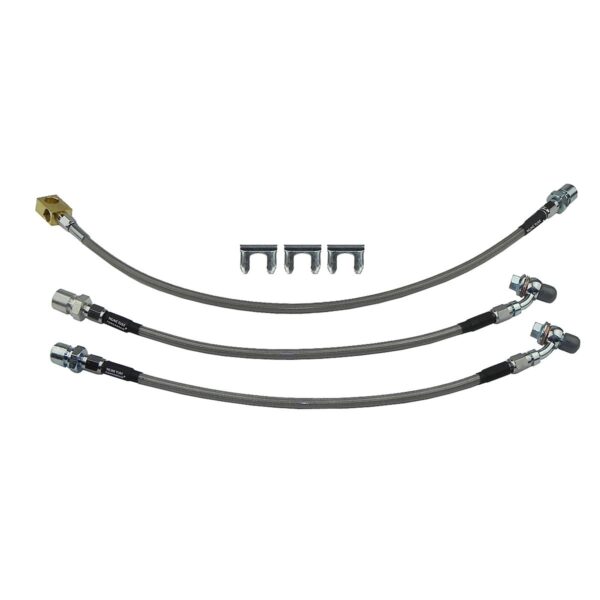 '71-'72 Brake Hose Kit - 6 Piece Stainless Steel, 1/2 Ton 2WD