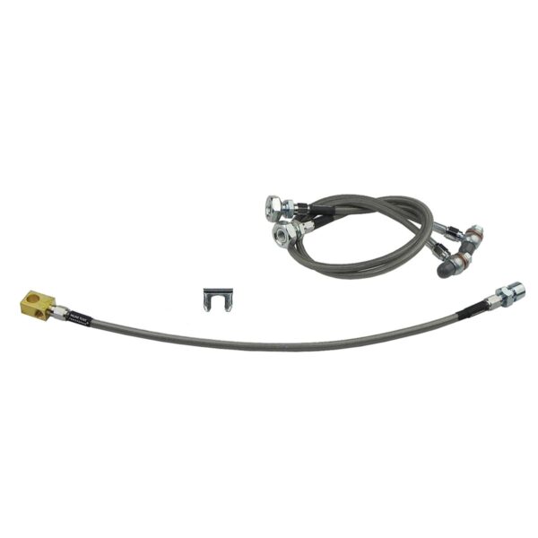 '73-'78 Brake Hose Kit - 3 Piece Stainless Steel, 1/2-3/4 Ton 2WD