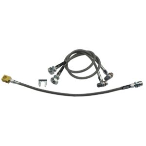 '73-'78 Brake Hose Kit - 3 Piece Stainless Steel, 1/2-3/4 Ton 4WD
