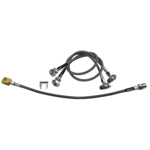 '73-'78 Brake Hose Kit - 3 Piece Stainless Steel, 1/2-3/4 Ton 4WD
