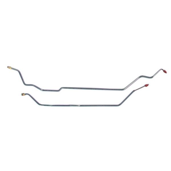 '72 Axle Brake Line Pair, Coil Rear - OE Steel, 1/2 Ton 2WD