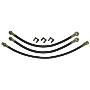 '71-'72 Rubber Brake Hose Kit - 6 Piece, 4WD