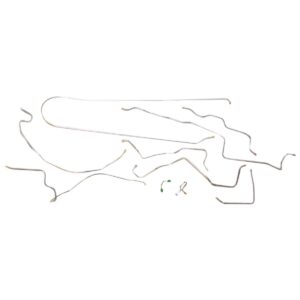 '71 Power Disc Brake Line Kit, Coil Rear - 11 Piece OE Steel, 1/2 Ton 2WD Shortbed