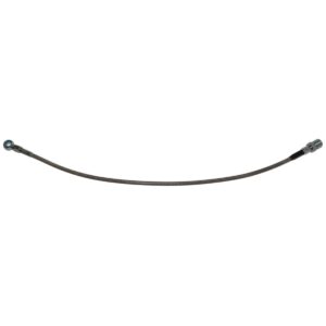 '73-'78 Front Left Brake Hose - Stainless Steel, 2WD
