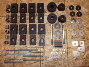 67-68 Suburban & Panel 1/2 ton, 3/4 ton & 4X4 Complete Body Mount Kit