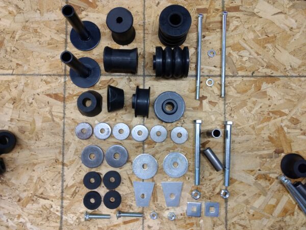 67-68 Chevy & GMC Complete Truck Body Mount Kit – 3/4 ton, 1 ton & All 4X4, Wood Bed Floor
