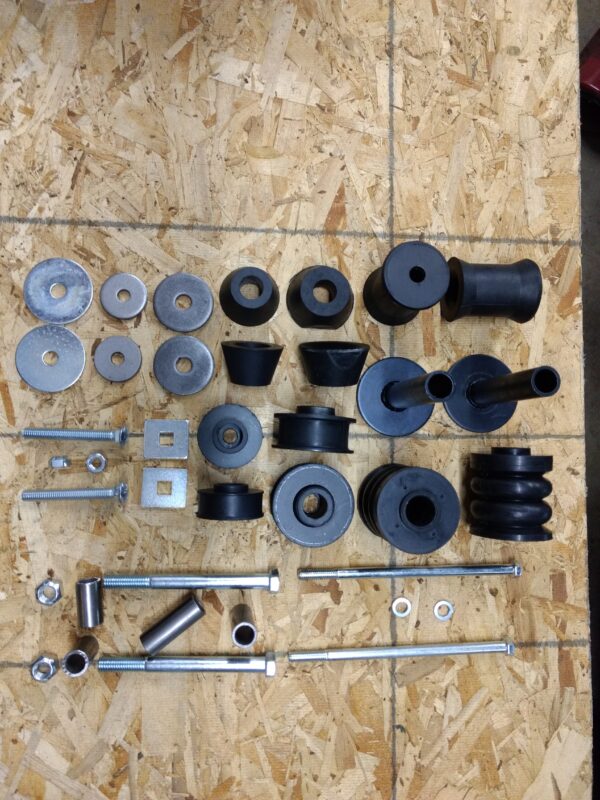 69-72 Chevy & GMC Complete Truck Body Mount Kit – 3/4 ton, 1 ton & All 4X4, Steel Bed Floor