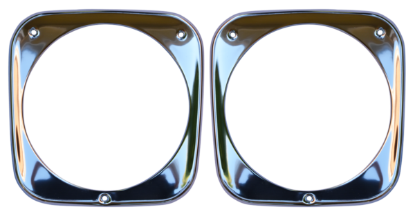 '64-'66 ALUMINUM HEAD LIGHT BEZEL SET