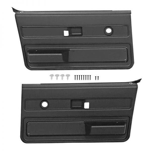 73-76 INNER DOOR PANEL PAIR - BLACK