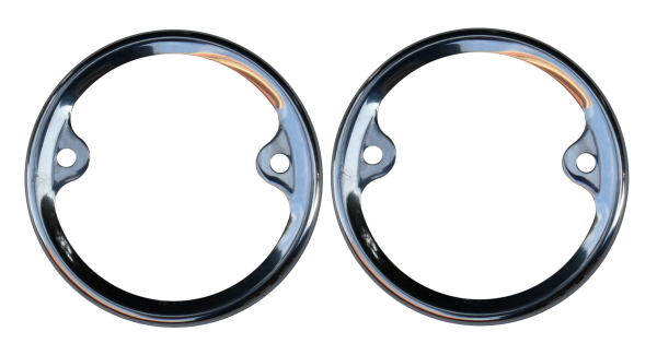 '54-'55 STAINLESS STEEL TAIL LIGHT BEZEL SET, 2PC