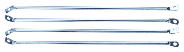 '58-'66 FLEETSIDE BEDSIDE BRACE SET, CHROME PLATED, 4PC