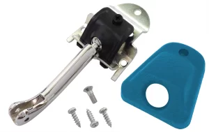 1969 - 1971 DELUXE INTERIOR MIRROR BRACKET W/ BLUE COVER