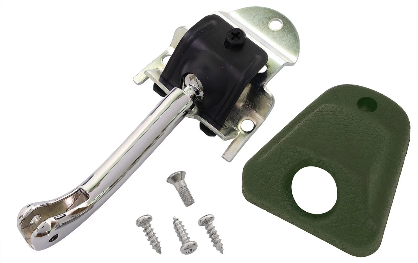 1969 - 1971 TRUCK DELUXE INTERIOR MIRROR BRACKET W/ GREEN COVER